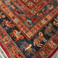 Detailed view of animal motif – authentic Pazyryk wool rug