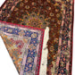 Folded wool silk Persian carpet – detailed edge and thickness