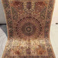  Authentic 5x7 handmade Persian silk rug full medallion view