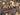 Close-up of pictorial tribal design on antique Baluchi Persian war rug