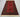 Handmade red and black Turkish rug placed on living room floor