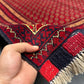 Red & Black Turkmen Rug – 6.5x9.9 ft Handmade Wool Tribal Area Rug