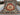 Full top-down view of Red & Blue Heriz Rug – 8x9.10 ft wool vintage carpet