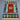 Persian-style Kilim in red and blue tones on hardwood floor