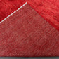  Folded view of Red Gabbeh Wool Rug – Handwoven Detail