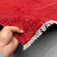 Handmade Red Gabbeh Rug 6.6x9.7 ft in hands – Persian Wool Carpet
