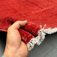 Authentic Persian Wool Gabbeh Rug in-hand view – 6.6x9.7 ft