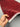 Handmade Red Gabbeh runner rug held in hands – 2.9x7.9 ft wool hallway carpet
