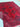 Folded edge detail of Red Kalisa handmade tribal rug