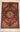 Full Front View of Red Handmade Silk Wall Hanging Rug