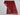 Folded handmade Afghan rug in red with visible knotting and texture