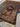Folded edge of Samarkand Tabriz wool rug – thick hand-knotted pile