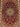 Close-up of floral pattern on silk 3x4 Persian rug