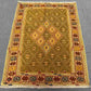2.10x3.8 Persian Afghan kilim on living room floor with geometric design