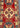 Close-up of wool texture and pattern on small 2x5 entryway rug