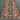 Full view of 4x6 Turkish red and blue rug on floor
