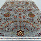 Tree of Life Rug 5x7 ft – Handmade Wool Area Rug with Botanical Design – Gray Background with Colorful Floral Motifs – Turkish Accent Carpet