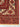 Detailed corner design of large red Turkman tribal wool carpet