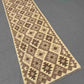 Handmade Turkish Kilim runner shown as hallway decor