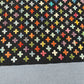 Close-up of wool flatweave texture – handmade Turkish Kilim rug with modern colorful design