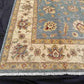 Corner fringe and weave of 5x7 ft Ziegler Chobi Afghan rug