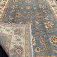 Folded texture and weave of Ziegler Chobi handmade carpet