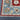 Floral corner design of handmade red and blue Ziegler Persian rug